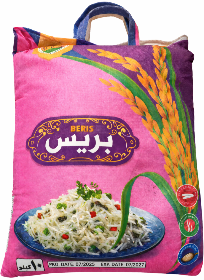 برنج پاکستانی دانه بلند سوپر باسماتی اورجینال درجه یک بریس در بسته بندی ۱۰ کیلوگرمی