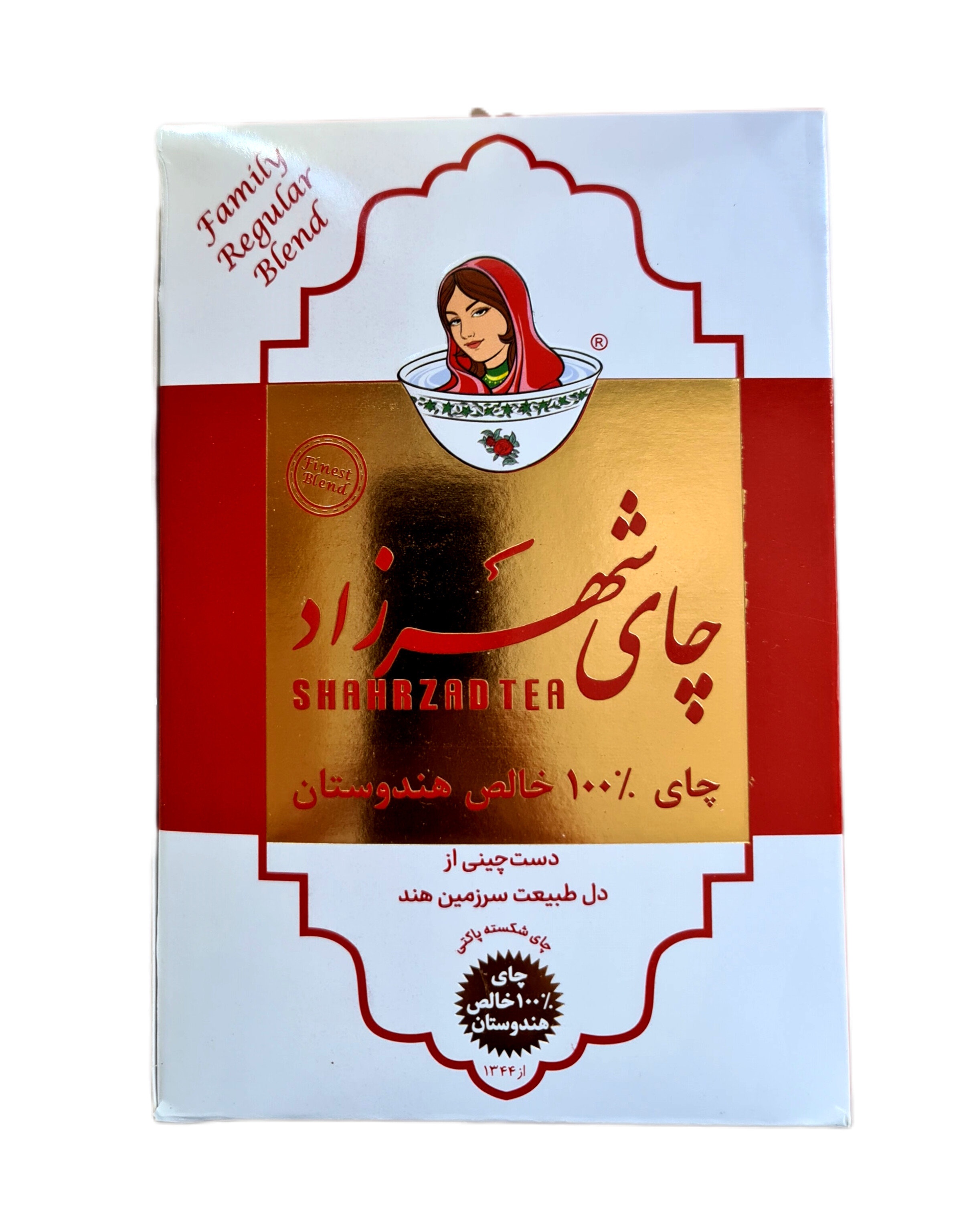 چای ۱۰۰ درصد خالص هندوستانی درجه یک شهرزاد در بسته بندی ۴۰۰ گرمی